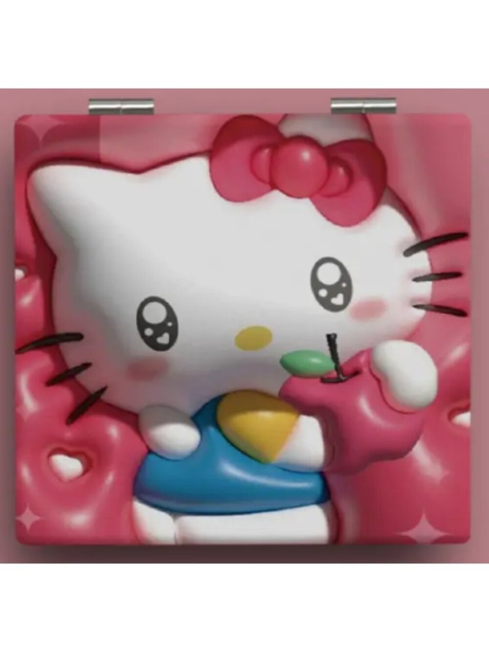 Hello Kitty Pink Mini Compact Mirror • Kawaii Folding Makeup Accessory